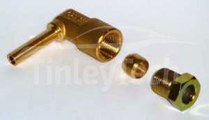 Elbow 90° for 8mm copper pipe to 6mm
