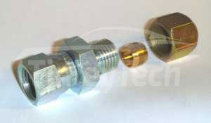 Flare Nut to 8 mm compression fitting (2-piece)