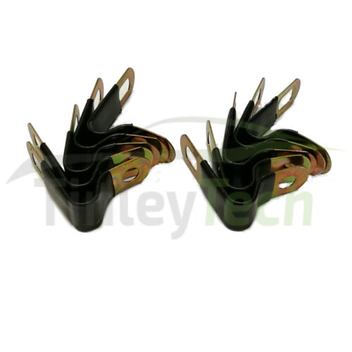 Plastic coated clips for copper pipe 6mm (10)