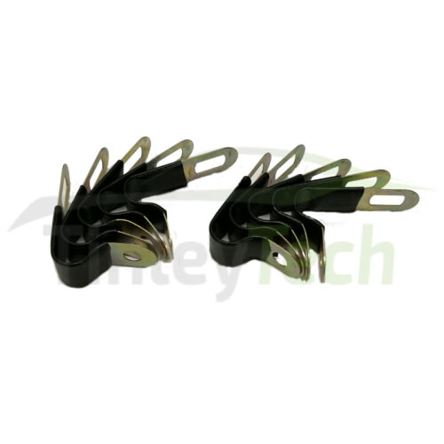 Plastic coated clips for 8mm Copper pipe (10)